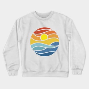 Sunset Wave Crewneck Sweatshirt